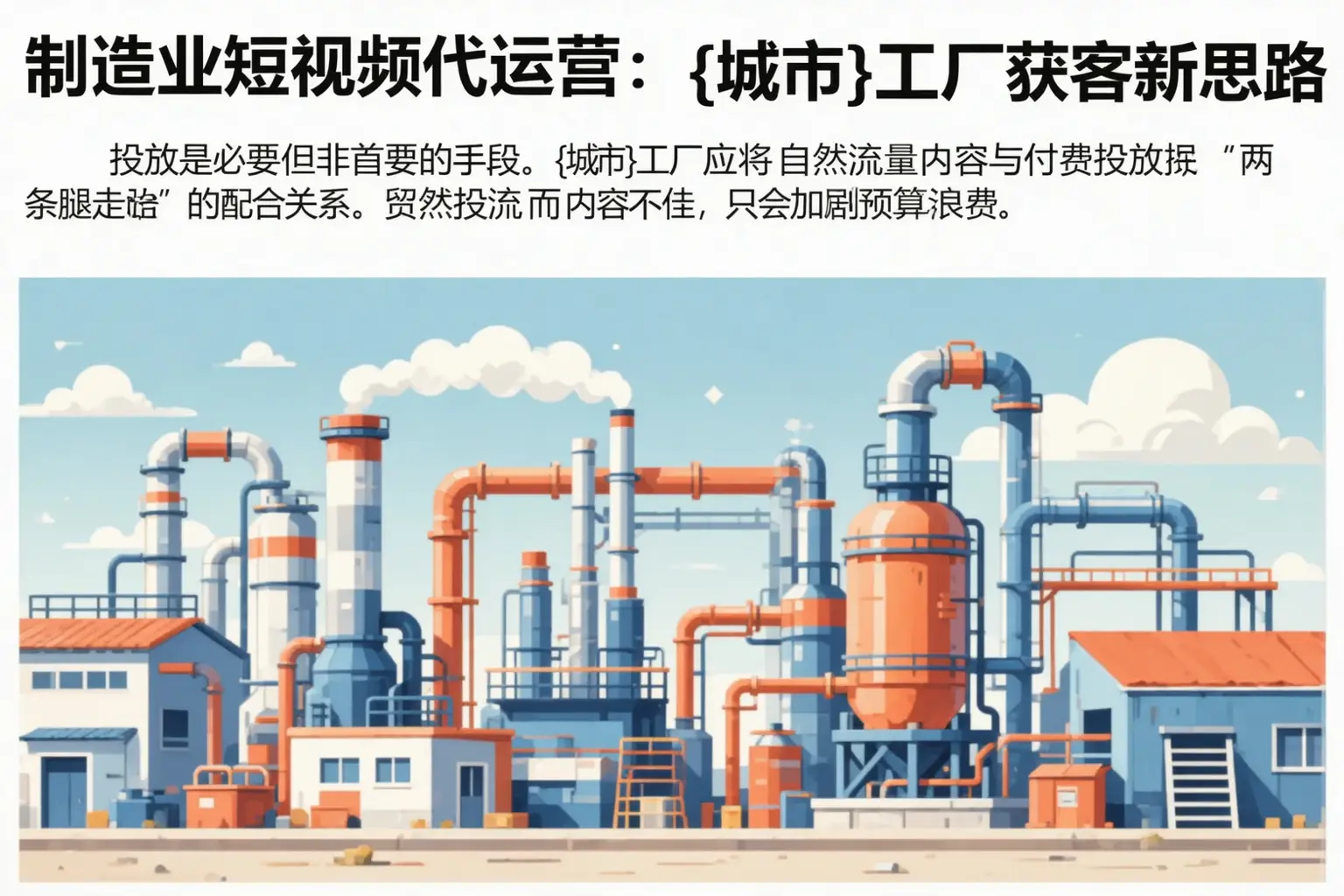 制造业短视频代运营：临泉工厂获客新思路